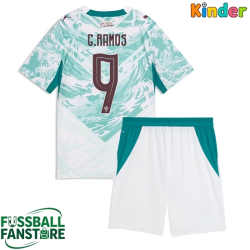 Portugal Goncalo Ramos #9 Replik Auswärtstrikot Kinder WM 2026 Kurzarm (+ Kurze Hosen)